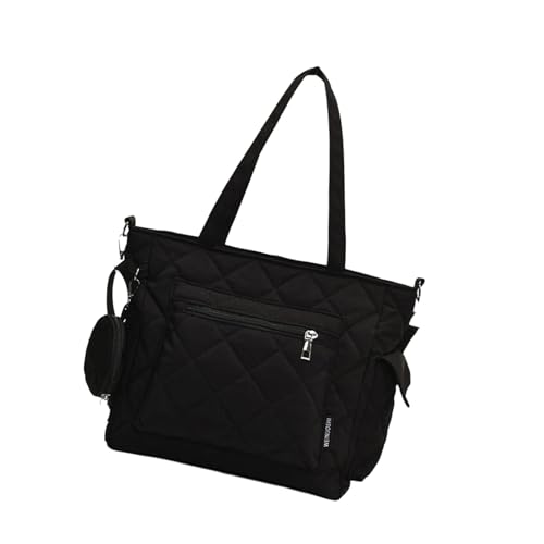TingHaoO Damentasche Herbst Winter Crossbody Große Kapazität Schulter Gesteppte Handtasche Casual Messenger für den Alltag Frauen Schulter Große Kapazität Crossbody Gesteppte Handtasche für Reisen von TingHaoO