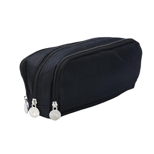 TingHaoO Erweiterbares Federmäppchen, doppellagig, Stifteetui, große Kapazität, Stift-Organizer, Tasche, Reise-Kosmetiktasche für Schule, Büro, Schwarz TingHaoO Erweiterbares Federmäppchen, doppellagig, Stifteetui, große Kapazität, Stift-Organizer, Tasche, Reise-Kosmetiktasche für Schule, Büro, Schwarz von TingHaoO