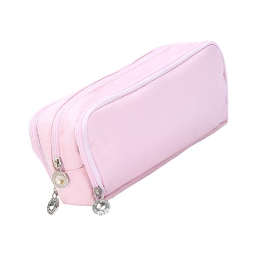 TingHaoO Erweiterbares Federmäppchen, doppellagig, Stifteetui, große Kapazität, Stift-Organizer, Tasche, Reise-Kosmetiktasche für Schule, Büro, rose TingHaoO Erweiterbares Federmäppchen, doppellagig, Stifteetui, große Kapazität, Stift-Organizer, Tasche, Reise-Kosmetiktasche für Schule, Büro, rose von TingHaoO