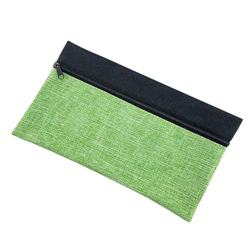 TingHaoO Federmäppchen, großes Fassungsvermögen, Polyester-Federmäppchen, Reißverschluss, Stiftebeutel, Reise-Make-up-Tasche für Studenten, Frauen, 24 x 12 cm, grün, 240mm Wx140mm H TingHaoO Federmäppchen, großes Fassungsvermögen, Polyester-Federmäppchen, Reißverschluss, Stiftebeutel, Reise-Make-up-Tasche für Studenten, Frauen, 24 x 12 cm, grün, 240mm Wx140mm H von TingHaoO