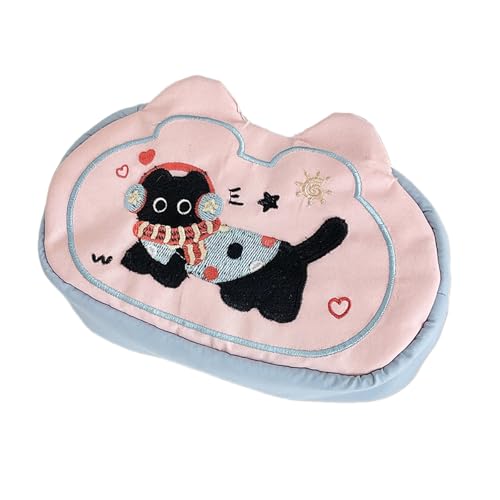 TingHaoO Federmäppchen mit Hunde-Stickerei, großes Fassungsvermögen, 18 x 11 cm, Reise-Stift-Organizer, Tasche, Reise-Make-up-Tasche für Mädchen und Frauen, Kopfhörer Katze TingHaoO Federmäppchen mit Hunde-Stickerei, großes Fassungsvermögen, 18 x 11 cm, Reise-Stift-Organizer, Tasche, Reise-Make-up-Tasche für Mädchen und Frauen, Kopfhörer Katze von TingHaoO