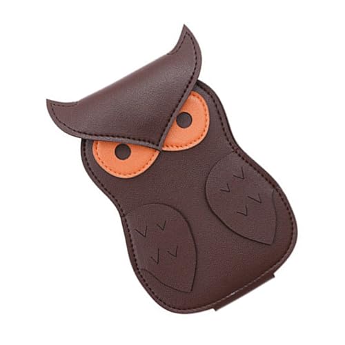 TingHaoO Gitarrenplektren-Halter, Plektrum-Tasche, Lederetui, Organizer, PU-Leder, braun von TingHaoO