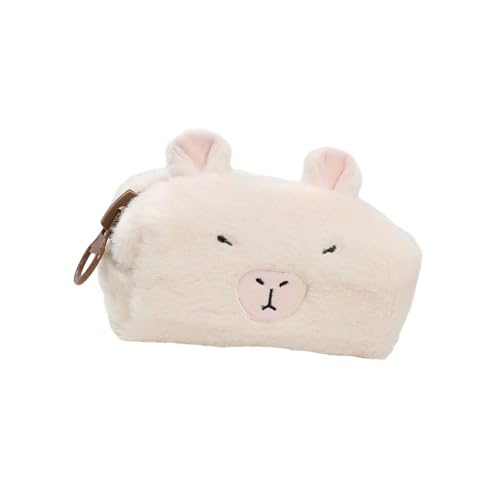 TingHaoO Großes Fassungsvermögen, Plüsch-Federmäppchen, 20 x 10 cm, großes Stifteetui, Reise-Kosmetik-Aufbewahrungstasche für Studenten, Frauen, Erwachsene, beige TingHaoO Großes Fassungsvermögen, Plüsch-Federmäppchen, 20 x 10 cm, großes Stifteetui, Reise-Kosmetik-Aufbewahrungstasche für Studenten, Frauen, Erwachsene, beige von TingHaoO