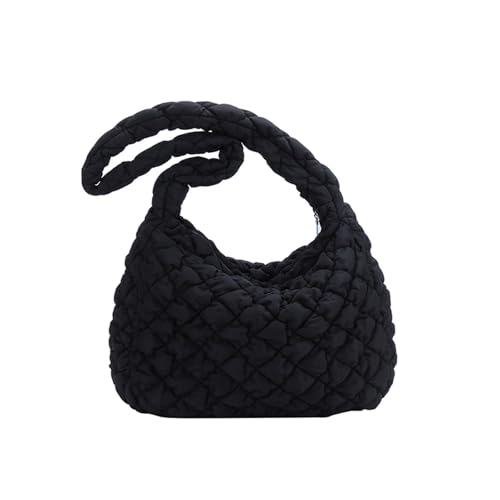 TingHaoO Moderne gesteppte Tasche für Damen, geräumige und praktische Umhängetasche, Schultertasche für Studenten und professionelle modische Damentasche, Schwarz , One Size TingHaoO Moderne gesteppte Tasche für Damen, geräumige und praktische Umhängetasche, Schultertasche für Studenten und professionelle modische Damentasche, Schwarz , One Size von TingHaoO