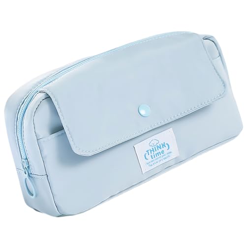 TingHaoO Robuster Mehrzweck-Bleistiftbehälter, großes Fassungsvermögen, modische elegante Farbe für Schüler und den täglichen Gebrauch, blau von TingHaoO