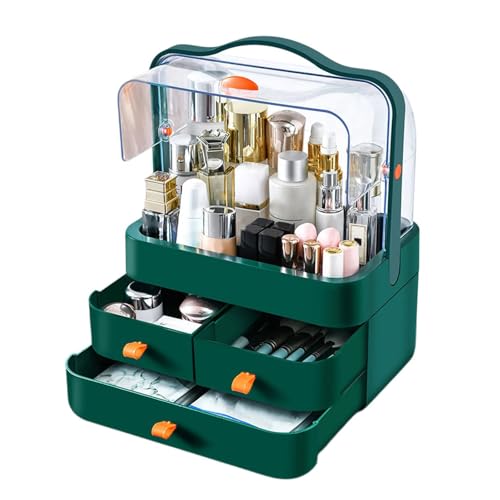 TingHaoO Robuster PVC-Kosmetik-Organizer mit transparenten Schubladen für schnellen Zugriff für Make-up-Liebhaber und Familienorganisation von TingHaoO