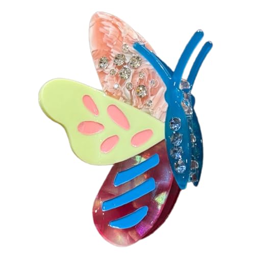 TingHaoO Schmetterlings-Haarspange, groß, modisch, schöne Verzierung, Prinzessinnen-Haarspangen, Haarstyling-Werkzeug, Ornamente von TingHaoO