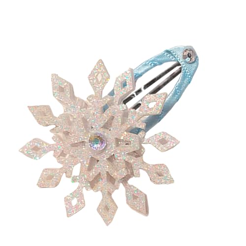 TingHaoO Stilvolle Kristall-Haarnadel, Schneeflockenform, Balletcore-Kopfbedeckung, Strauß-Clip, elegante glitzernde Haarspange, Foto-Requisiten von TingHaoO