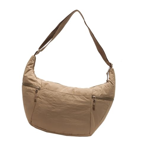 TingHaoO Stilvolle Nylon-Umhängetasche für Damen, geräumiges Design, Studenten-Crossbody-Tasche, geeignet für Arbeit, Schule und Freizeit, Reisen, khaki, One Size TingHaoO Stilvolle Nylon-Umhängetasche für Damen, geräumiges Design, Studenten-Crossbody-Tasche, geeignet für Arbeit, Schule und Freizeit, Reisen, khaki, One Size von TingHaoO
