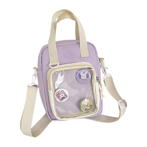 TingHaoO Stilvolle Umhängetasche mit Anime-Thema, praktischer Nylonstoff, geräumige, lässige Schulter für Reisen, Arbeit oder den täglichen Gebrauch, stilvoller Anime-Druck, Schulter für Teenager von TingHaoO