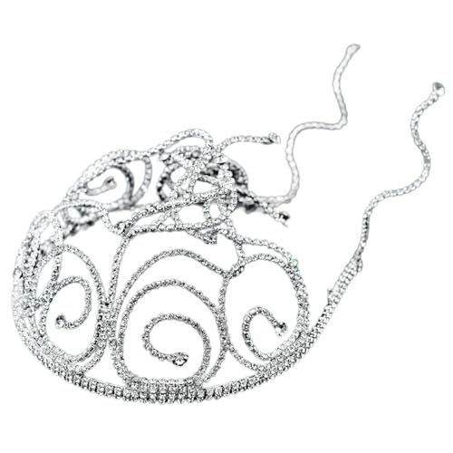 Trendiges Schlangenmuster Strass Haarteile vielseitige Kopfbedeckung Mode Haarschmuck Party Stirnband Haarschmuck von TingHaoO