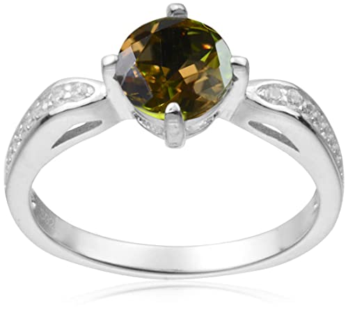 Tingle Alexandrit Ring Edlen Schmuck für Frauen Farbwechsel Edelstein Verlobungsring Sterling Silber Runder Stein Ring Tingle Alexandrit Ring Edlen Schmuck für Frauen Farbwechsel Edelstein Verlobungsring Sterling Silber Runder Stein Ring von Tingle