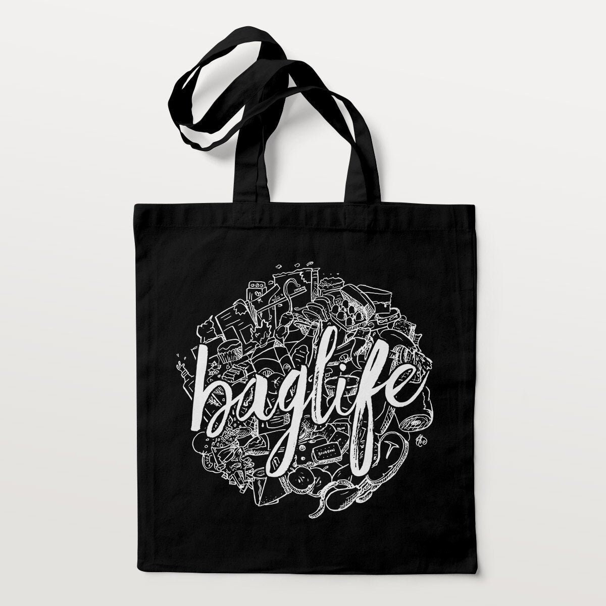Bag Life Cotton Tote Einkaufstasche Mit Handbedrucktem Siebdruck Bag Life Cotton Tote Einkaufstasche Mit Handbedrucktem Siebdruck von TingsByUs
