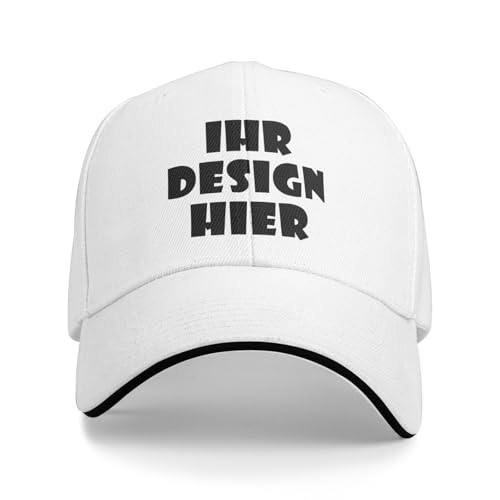 Tingwei personalisiert Cap personalisierte Basecap personalisierte Baseballkappe personalisiertes Cap–Cap selbst gestalten mit Foto/Logo/Text gestalten | Verstellbare Cap für Männer & Frauen von Tingwei