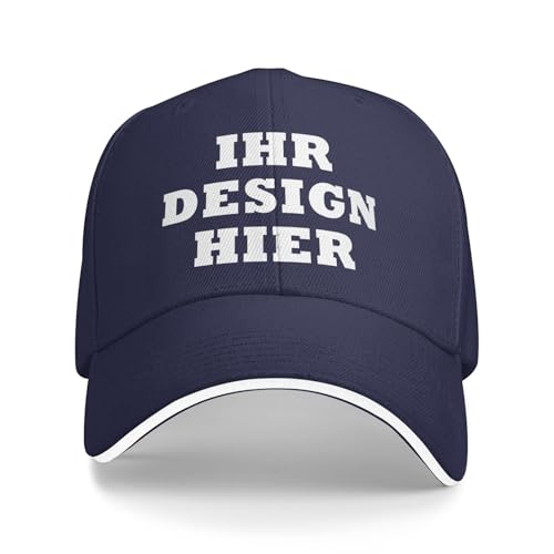 Tingwei personalisiert Cap personalisierte Basecap personalisierte Baseballkappe personalisiertes Cap Text Cap selbst gestalten mit Foto/Namen, personalisierte Baseballkappe für Männer & Frauen von Tingwei