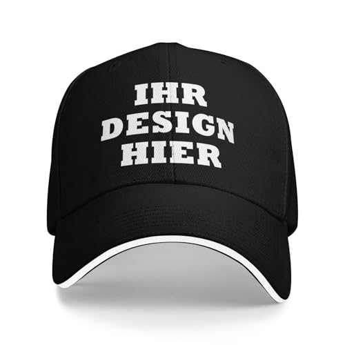 Tingwei personalisiert Cap personalisierte Basecap personalisierte Baseballkappe personalisiertes Cap Text Cap selbst gestalten mit Foto/Namen, personalisierte Baseballkappe für Männer & Frauen von Tingwei