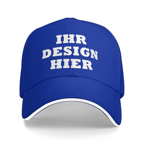 Tingwei personalisiert Cap personalisierte Basecap personalisierte Baseballkappe personalisiertes Cap Text Cap selbst gestalten mit Foto/Namen, personalisierte Baseballkappe für Männer & Frauen von Tingwei