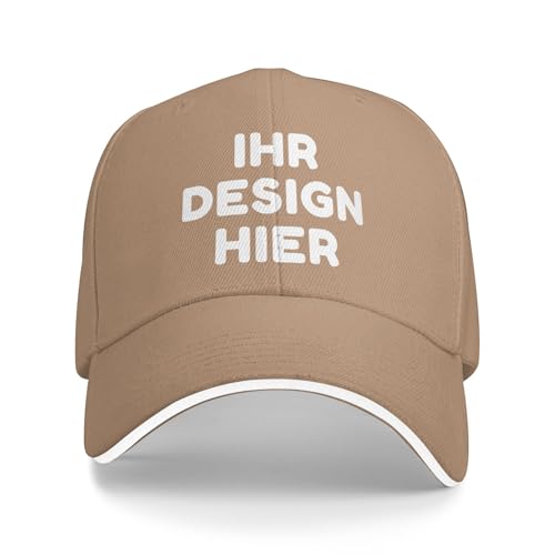 Tingwei personalisiert Cap personalisierte Basecap personalisierte Baseballkappe personalisiertes Cap mit Foto/Logo/Text Cap selbst gestalten,personalisiert Klassische Trucker-Kappe für Männer Frauen von Tingwei