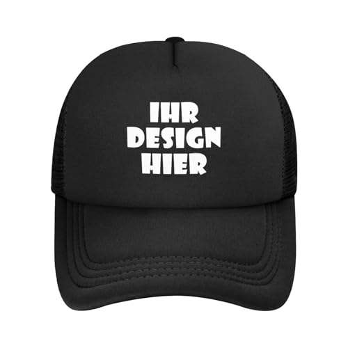 Tingwei personalisiert Cap personalisierte Basecap personalisierte Baseballkappe personalisiertes Cap mit Foto/Logo/Text gestalten Cap selbst gestalten mit Ihrem Logo,Unisex-Trucker-Kappe von Tingwei