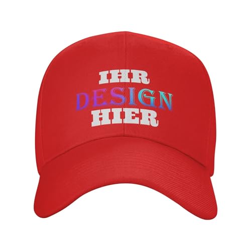 Tingwei personalisiert Cap personalisierte Basecap personalisierte Baseballkappe personalisiertes Cap mit Foto/Logo/Text gestalten Cap selbst gestalten mit Ihrem Logo,Unisex-Trucker-Kappe von Tingwei