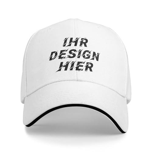 Tingwei personalisiert Cap personalisierte Basecap personalisierte Baseballkappe personalisiertes Cap mit Foto/Logo/Text gestalten Cap selbst gestalten mit Ihrem Logo,Unisex-Trucker-Kappe von Tingwei