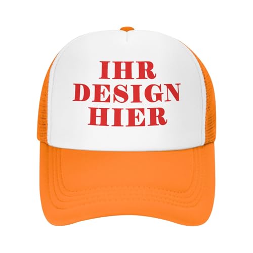 Tingwei personalisiert Cap personalisierte Basecap personalisierte Baseballkappe personalisiertes Cap mit Foto/Logo/Text gestalten Cap selbst gestalten mit Ihrem Logo,Unisex-Trucker-Kappe von Tingwei