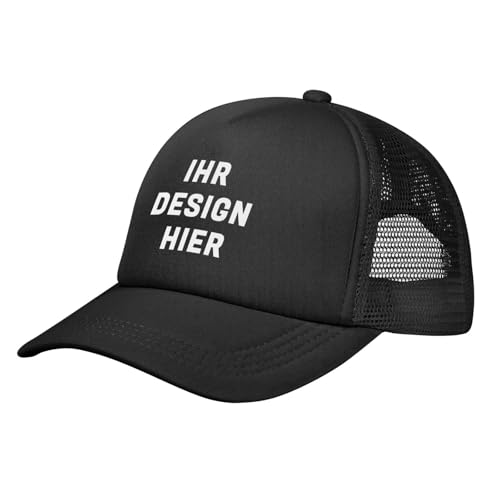 Tingwei personalisiert Cap personalisierte Basecap personalisierte Baseballkappe personalisiertes Cap mit Foto–Cap selbst gestalten mit Ihrem Logo, Unisex-Trucker-Kappe, personalisierte Mesh Cap von Tingwei