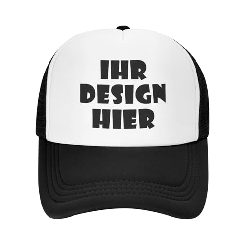 Tingwei personalisiert Cap personalisierte Basecap personalisierte Baseballkappe personalisiertes Cap mit Foto–Cap selbst gestalten mit Ihrem Logo, Unisex-Trucker-Kappe, personalisierte Mesh Cap von Tingwei