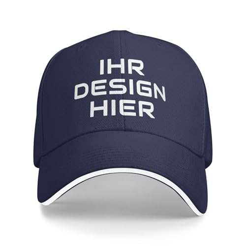 Tingwei personalisiert Cap personalisierte Basecap personalisierte Baseballkappe personalisiertes Cap mit Foto–Cap selbst gestalten mit Ihrem Logo, Unisex-Trucker-Kappe, personalisierte Mesh Cap von Tingwei