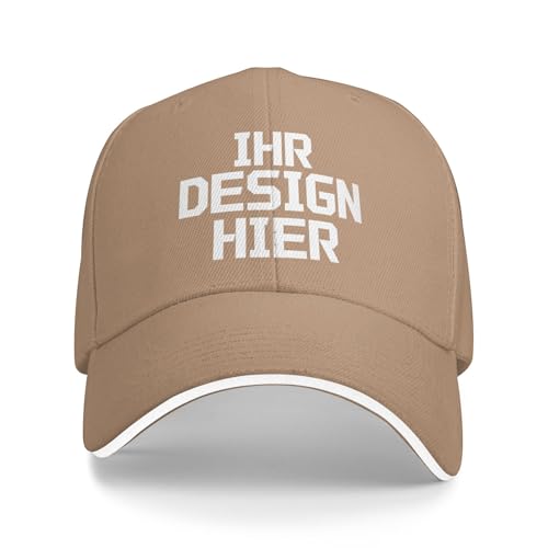 Tingwei personalisiert Cap personalisierte Basecap personalisierte Cap mit Foto/Logo/Text Cap selbst gestalten Mesh-Trucker-Kappe, verstellbare Dad Cap gestalten für Männer & Frauen von Tingwei