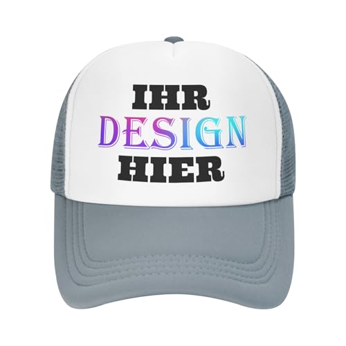 Tingwei personalisiert Cap personalisierte Basecap personalisiertes Cap mit Foto/Logo/Text Cap selbst gestalten für Männer&FrauenBaseballkappe, verstellbare Trucker-Kappe aus Baumwolle,Unisex-Dad-Hut von Tingwei