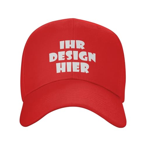 Tingwei personalisiert Cap personalisierte Basecap personalisiertes Cap mit Foto/Logo/Text selbst gestalten für Männer&Frauen Baseballkappe, verstellbare Trucker-Kappe aus Baumwolle,Unisex-Dad-Hut von Tingwei
