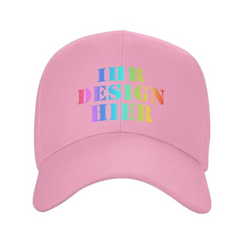 Tingwei personalisiert Cap personalisierte Basecap personalisiertes Cap mit Foto/Logo/Text Cap selbst gestalten für Männer&FrauenBaseballkappe, verstellbare Trucker-Kappe aus Baumwolle,Unisex-Dad-Hut von Tingwei