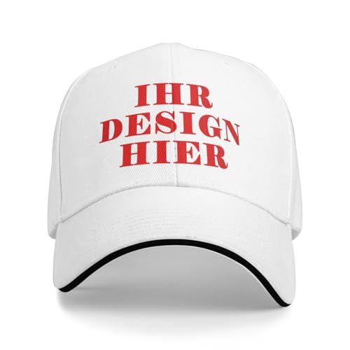 Tingwei personalisiert Cap personalisierte Basecap personalisiertes Cap mit Foto/Logo/Text gestalten Cap selbst gestalten Basecap,verstellbare Trucker-Kappe, lässige Sonnenschild-Kappe als Geschenk von Tingwei