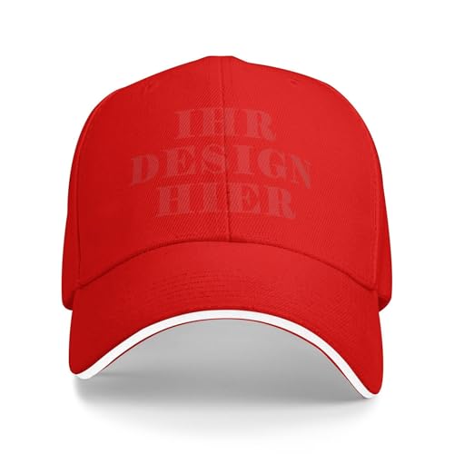 Tingwei personalisiert Cap personalisierte Basecap personalisiertes Cap mit Foto/Logo/Text gestalten Cap selbst gestalten Basecap,verstellbare Trucker-Kappe, lässige Sonnenschild-Kappe als Geschenk von Tingwei
