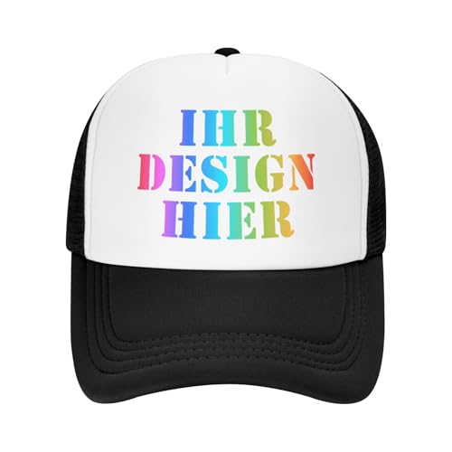 Tingwei personalisiert Cap personalisierte Basecap personalisiertes Cap mit Foto/Logo/Text gestalten Cap selbst gestalten Basecap,verstellbare Trucker-Kappe, lässige Sonnenschild-Kappe als Geschenk von Tingwei
