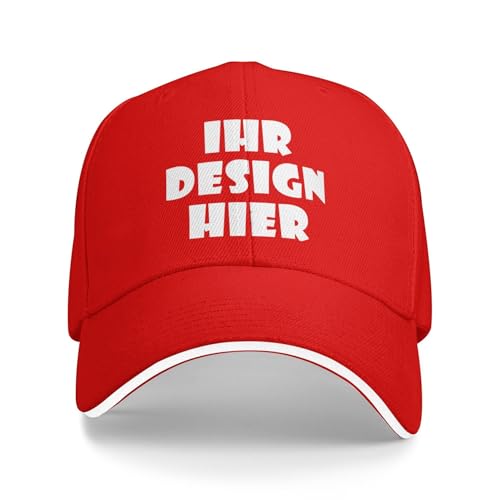 Tingwei personalisiert Cap personalisierte Basecap personalisiertes Cap mit Foto/Logo/Text selbst gestalten für Männer&Frauen Baseballkappe, verstellbare Trucker-Kappe aus Baumwolle,Unisex-Dad-Hut von Tingwei