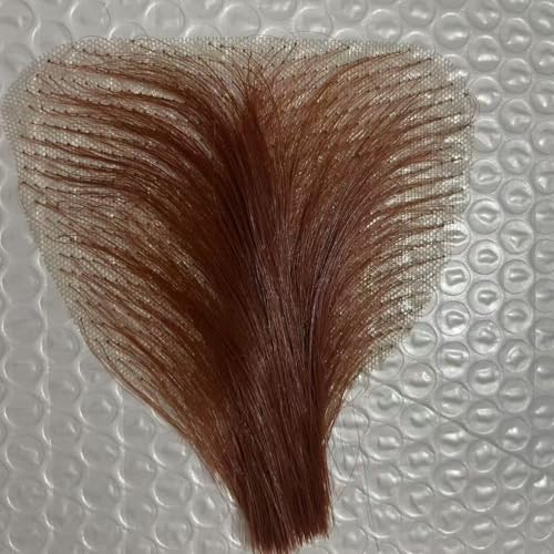 Tingyilan Gefälschte Schamhaare, Handgemachte Volle Spitze Gefälschte Unsichtbare Realistische Private Haare Atmungsaktiv Weich Simuliert, Silikon Puppe Körper Schamhaar,Braun,One Size von Tingyilan