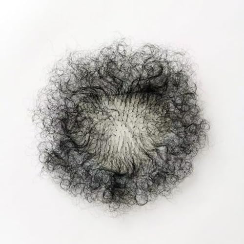 Tingyilan Handgemachte volle Spitze Runde Shpae Biniki Haar unsichtbare realistische Körperhaare, die Haarvolumen hinzufügen, She-Man Cosply Kleid ausgefallen,Schwarz,One Size von Tingyilan