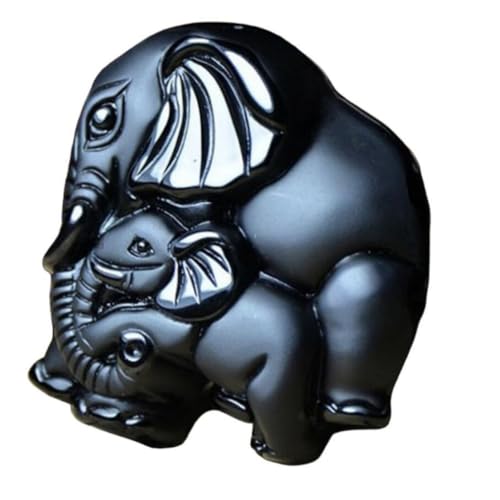 Tingyilan Natürliche Schwarze Obsidian Kristall Buddha Stärke Schutz Amulett Glücksbringer Anhänger Halskette,Style h von Tingyilan