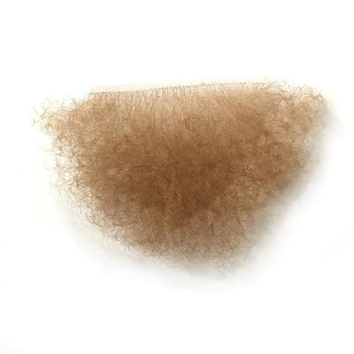 Tingyilan Unsichtbares Realistisches Natürliches Gefälschtes Privates Haar Sexy Körperhaar Achselhöhle Haar Brust Gefälschter Schnurrbart Spitze Zurückgestelltes Kostümhaar, Hellbraun von Tingyilan