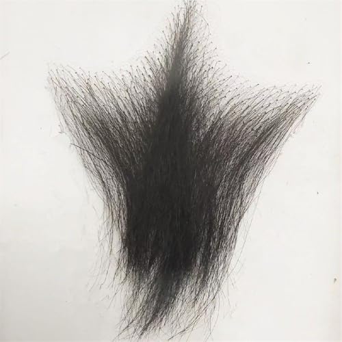Tingyilan Weiche Gefälschte Private Haarpaste, Handgemachtes Biniki-Haar, Temperaturfaser-Körperhaar, Kostüm Unteres Schamhaar, Hinzufügen Von Haarvolumen Mit Doppeltem Seitenband von Tingyilan