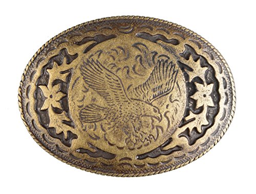 Adler Gürtelschnalle Westernbuckle Adler Country : Gürtelschliesse Adler Masse ca.: 8,2 x 6 cm Farbe: messing von Tini - Shirts