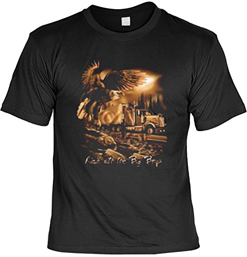 Adler Trucker Motiv Tshirt - LKW Shirt : Ridin' with The Big Boys - Motiv Shirt LKW Fahrer/Trucks Usa Gr: 5XL von Tini - Shirts