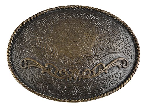 Tini - Shirts Damen Gürtelschnalle Schliesse Ornament Western Buckle : Ornamente - Grösse ca: 10,2 x 7,5 cm - für Gürtelbreite: 40 mm von Tini - Shirts