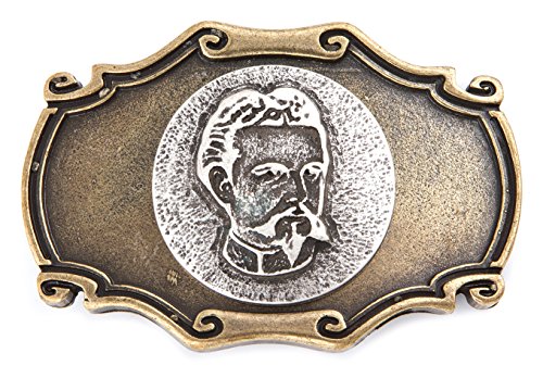 Tini - Shirts König Ludwig II. Märchenkönig Gürtelschnalle : Gürtelschliesse Ludwig - Buckle Ludwig Neuschwanstein - Farbe: messing von Tini - Shirts