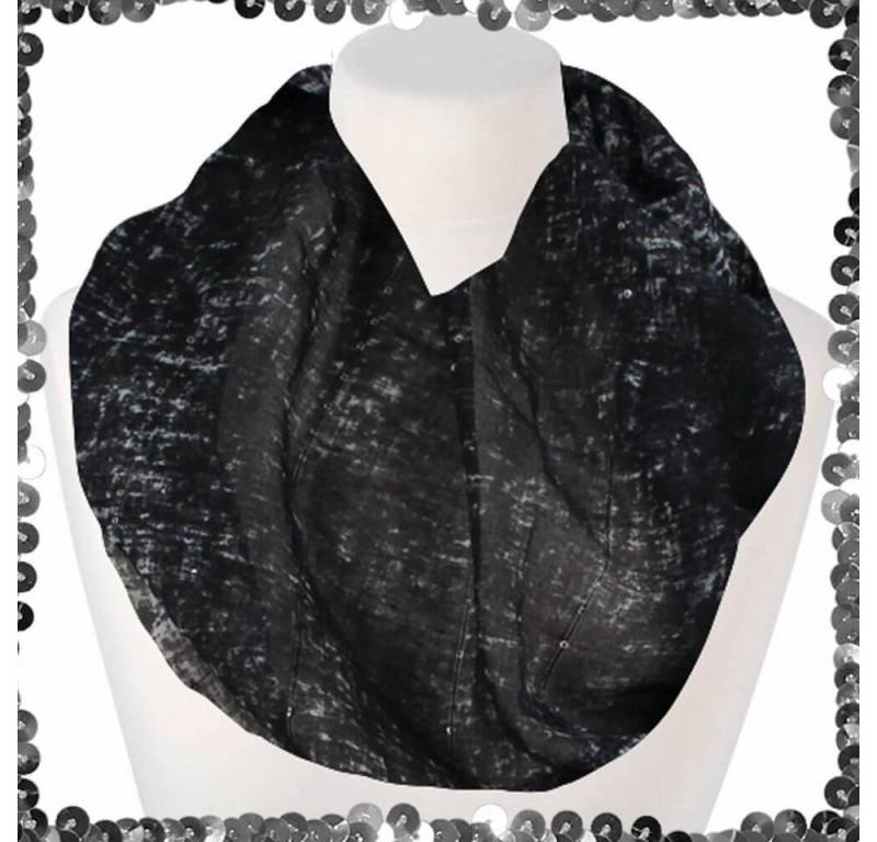 Tini - Shirts Modeschal Loopschal mit Pailletten used Look, Pailletten abstrakt ausgewaschen / vintage Look von Tini - Shirts