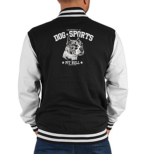 Tini - Shirts Pit Bull Motiv Herren Jacke - Hunderassen College Jacke : Pit Bull - Collegejacke Männer Farbe: schwarz Gr: XXL Tini - Shirts Pit Bull Motiv Herren Jacke - Hunderassen College Jacke : Pit Bull - Collegejacke Männer Farbe: schwarz Gr: XXL von Tini - Shirts