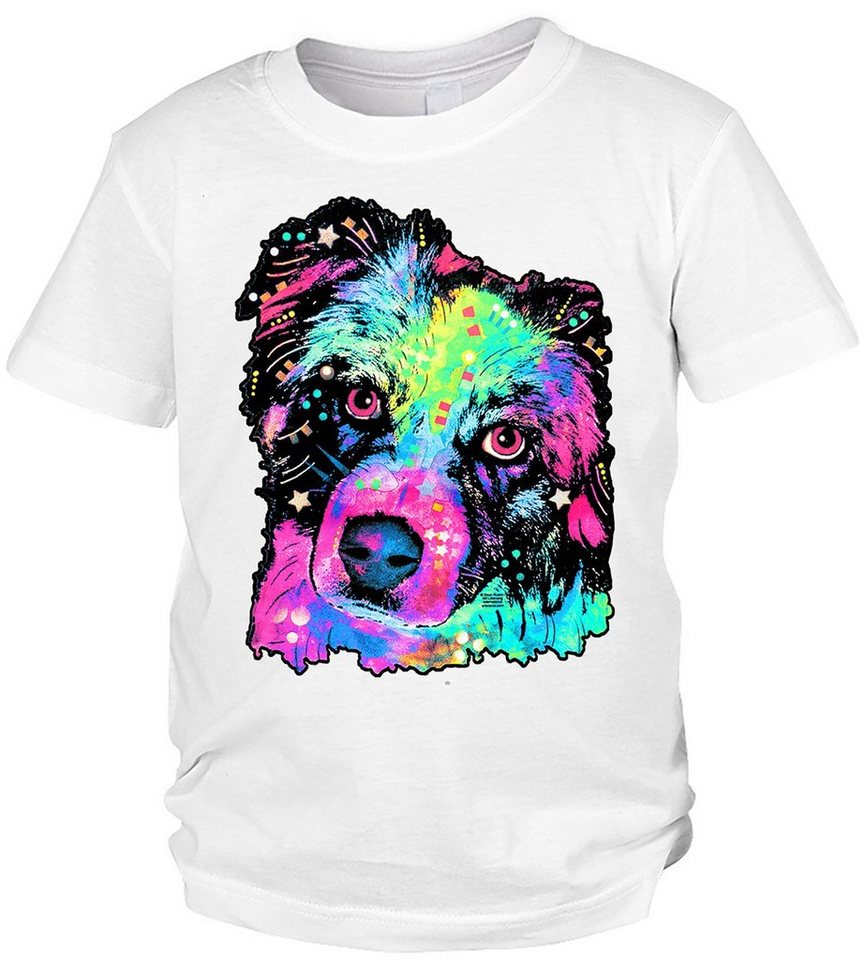 Tini - Shirts Print-Shirt Australian Shepherd Kinder Tshirt Kindershirt buntes Hundemotiv : Aussie von Tini - Shirts