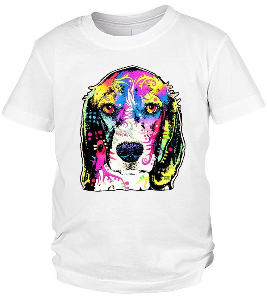 Tini - Shirts Print-Shirt Beagle Kinder Tshirt buntes Hundemotiv Kindershirt : Beagle von Tini - Shirts
